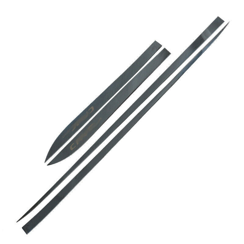 Bright Black Body Side Door Molding Strips Trim for Honda for Civic 10th 2016-2021