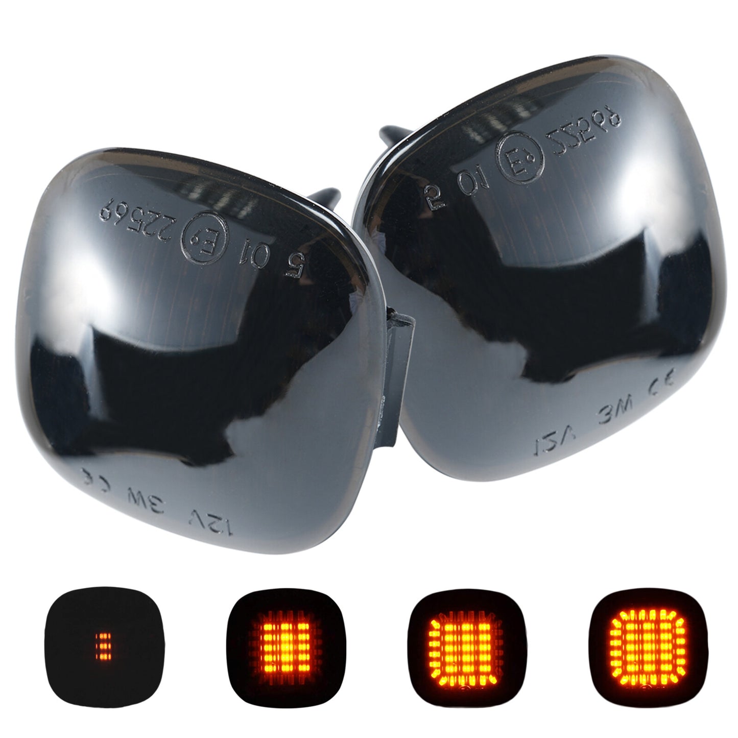 Dynamic Flowing Side Marker Indicator Lamp Parts for Audi for A4 S4 B5 1996-2000 DOT