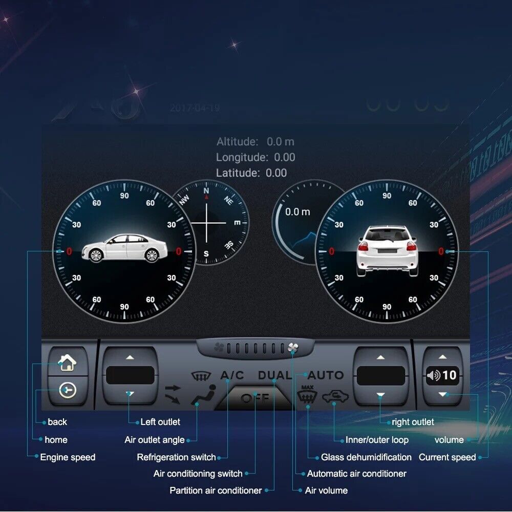 Android 06~13 for Jaguar XK XKR S XKR-S GPS Navigation 12.1 Touchscreen radio
