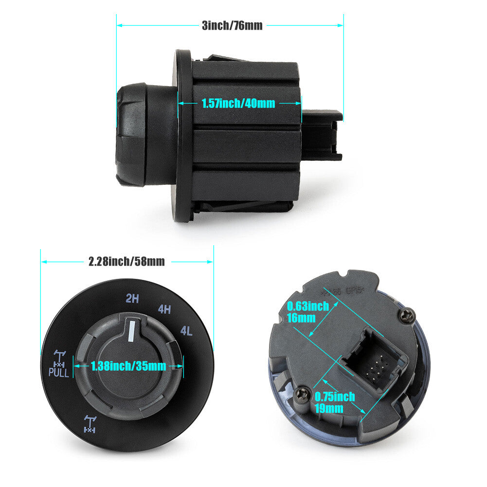 AL3Z14B166BA Knob Electronic Locking Differential Switch for Ford F-150 10-14 13