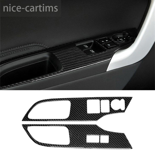 Carbon Fiber Window Lift Switch Button Trim for Honda Accord 2013-17 Accessories