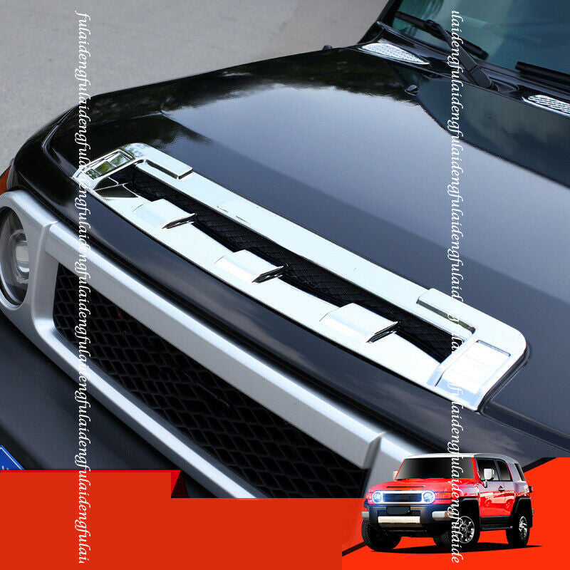 for Toyota FJ Cruiser 2007-2022 Chrome Front Engine Hood Air Intake Grille Cover