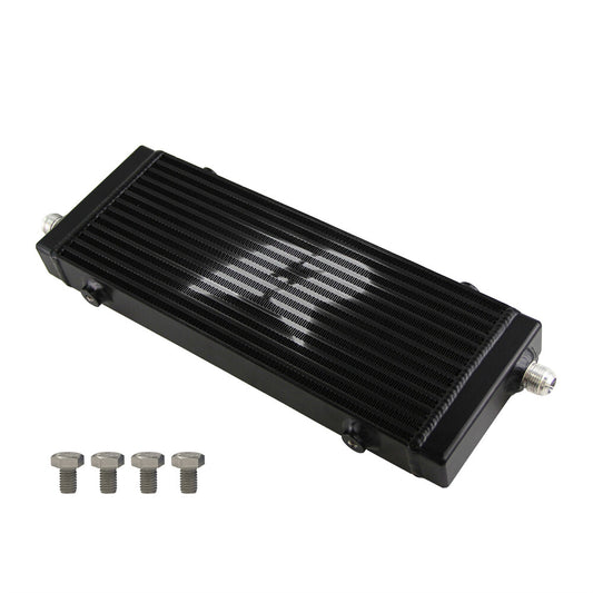 Universal Cross Flow Pass Bar  Plate Oil Cooler Medium Black