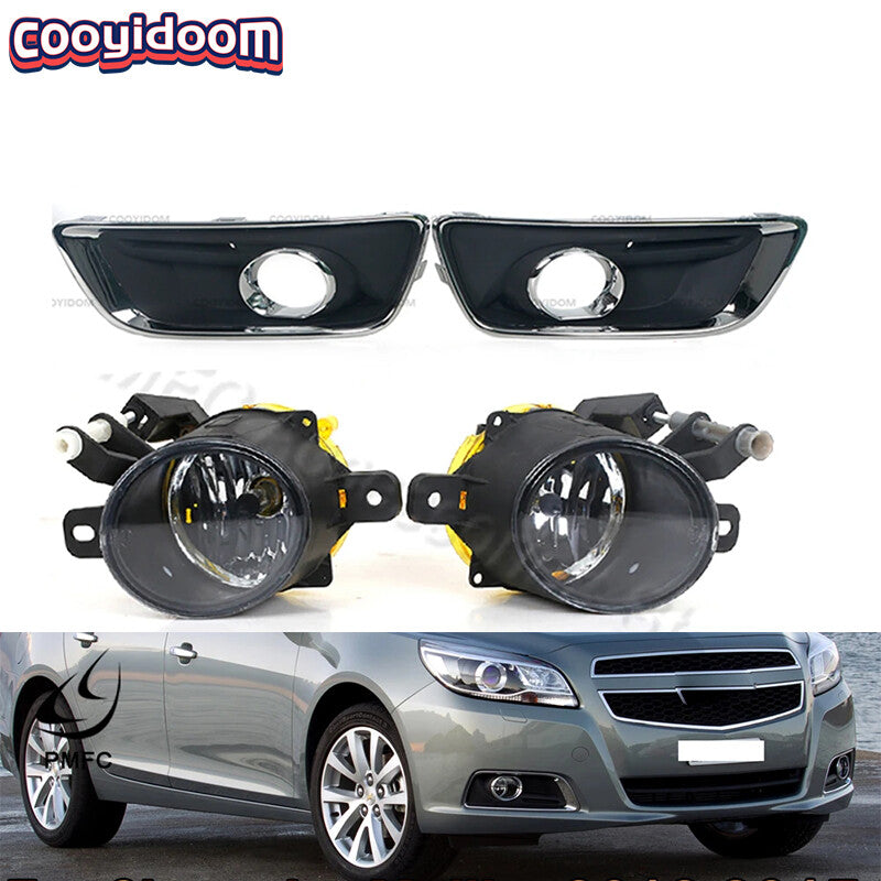 Front bumper, DRL, fog lights, and headlight covers for Chevrolet Malibu 2012-2015