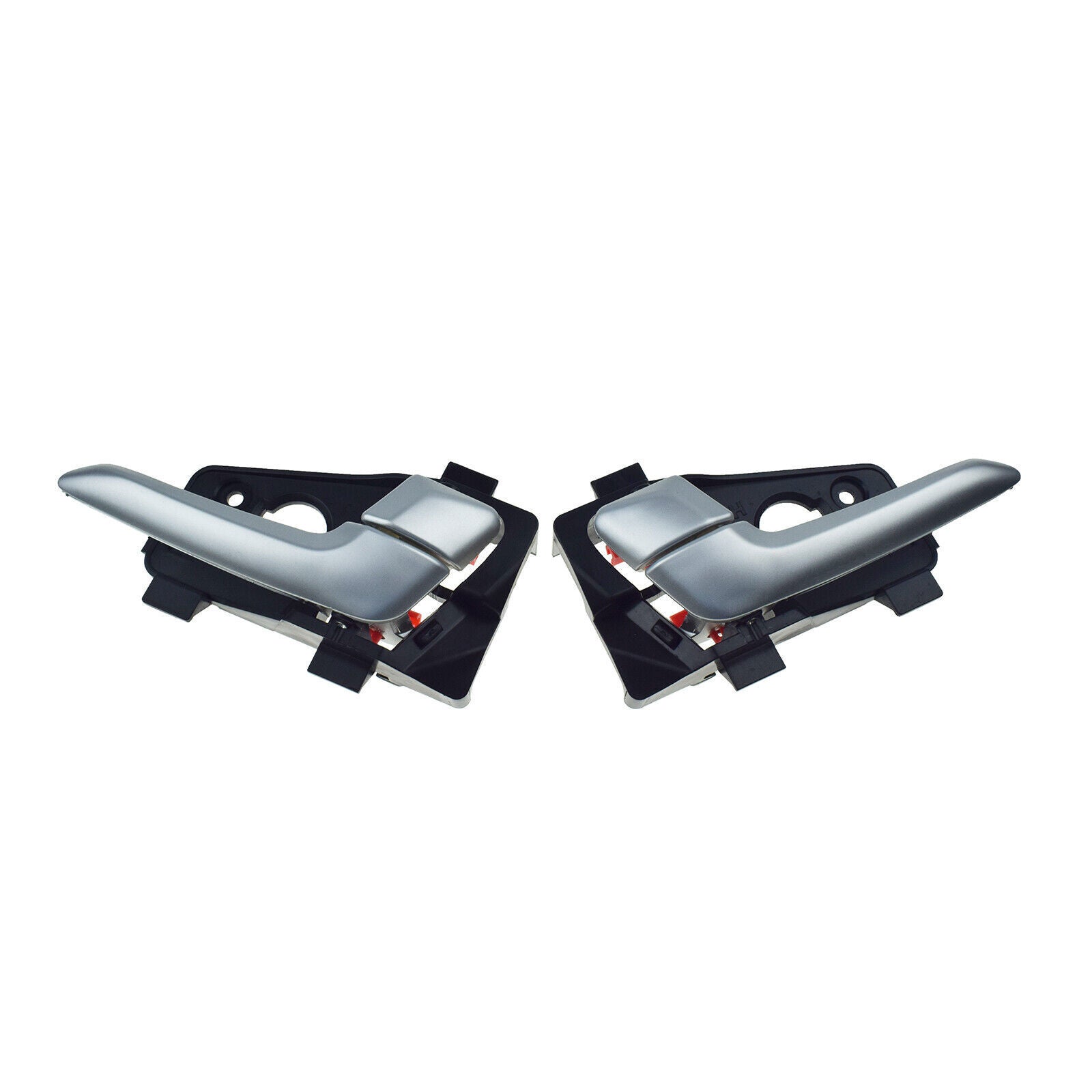 for Kia Picanto 2011-2016 Rear Left  Right Interior Door Handles Silver Pair 2X