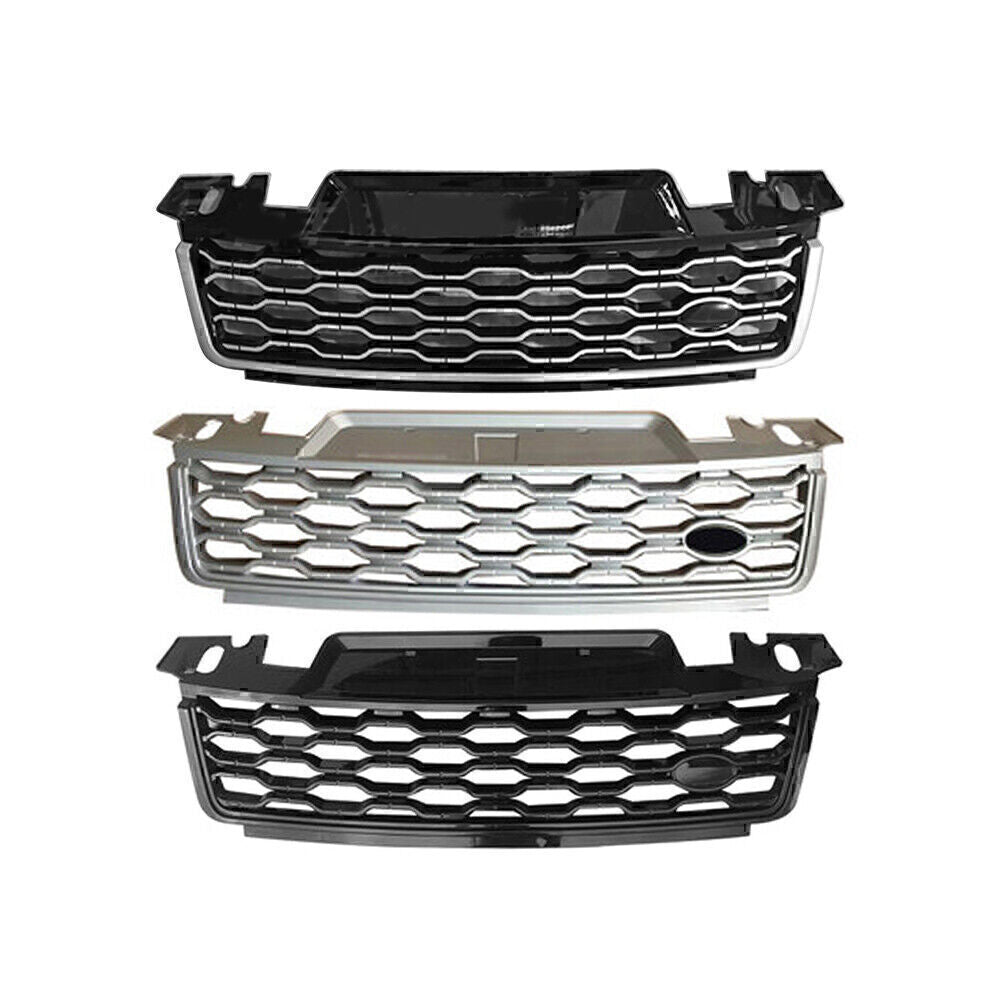 Front Bumper Grille Upper Mesh Grill Replacement Fit for Range Rover Sport 2018-2021