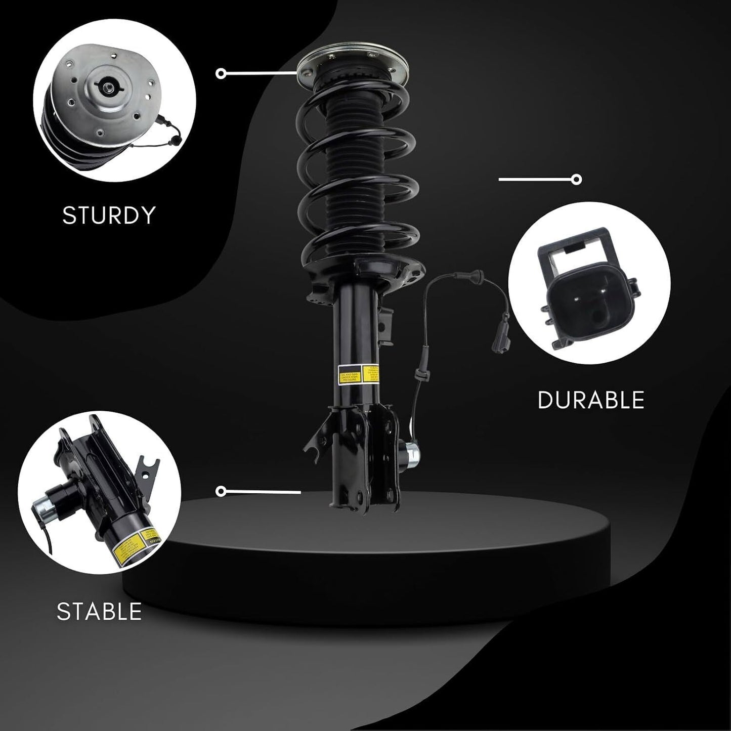 4-piece front and rear magnetic shock absorber struts for Ferrari 599 GTB Fiorano GTO 6.0L (2006-11-)