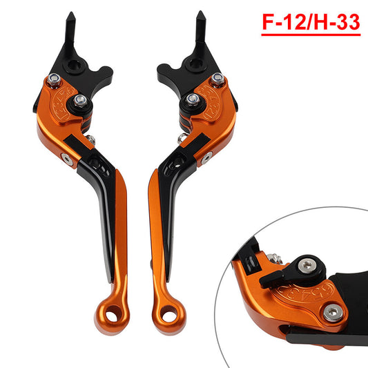 CNC Folding Extendable Brake Clutch Levers for Honda VFR1200/F 2010-2014 Orange