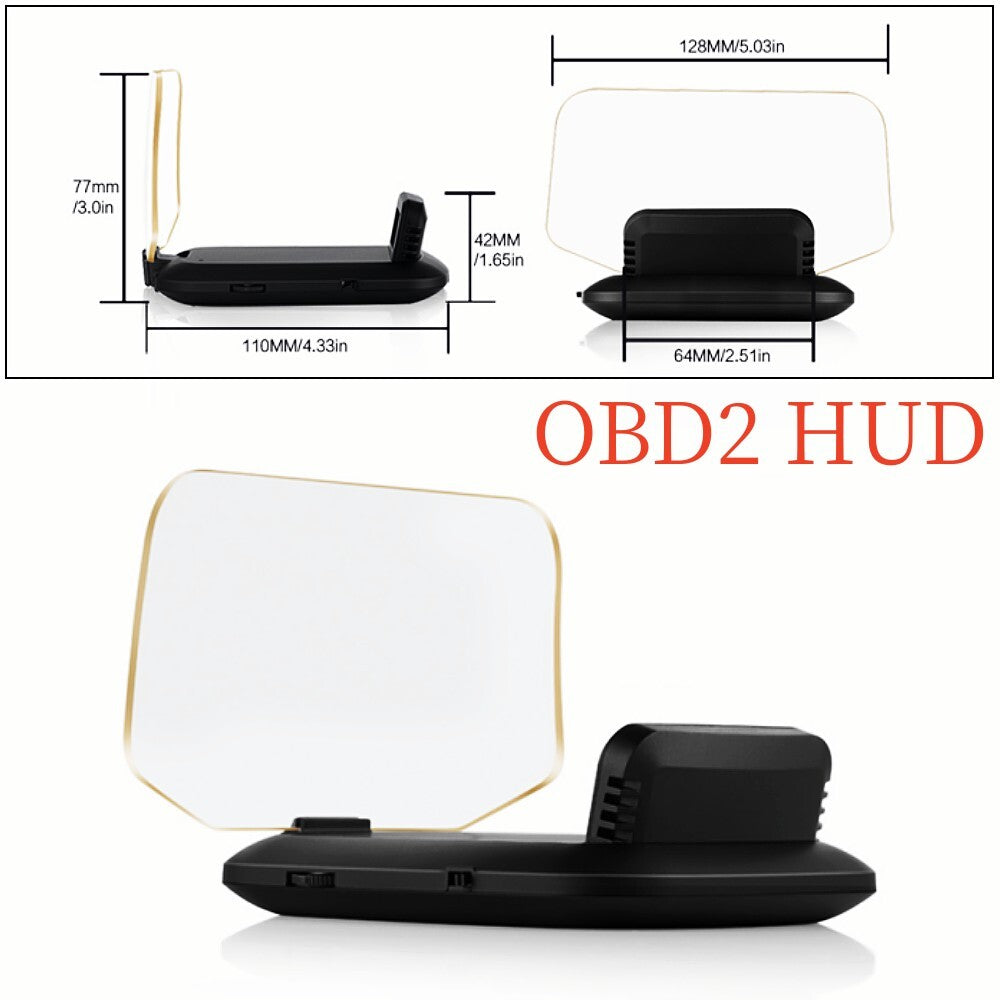 OBD2 Head-Up Display (Navi HUD), Mirror GPS HUD, Projection Speedometer Alarm Component
