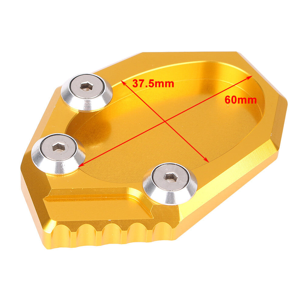 for Kawasaki 650 KLX250 2010-14 Kickstand Side Stand Foot Plate Pad Gold