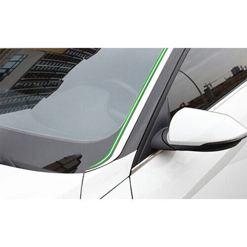 for Hyundai for Elantra 2021-23 Chrome Steel A-pillar Windshield Molding Strip Trim