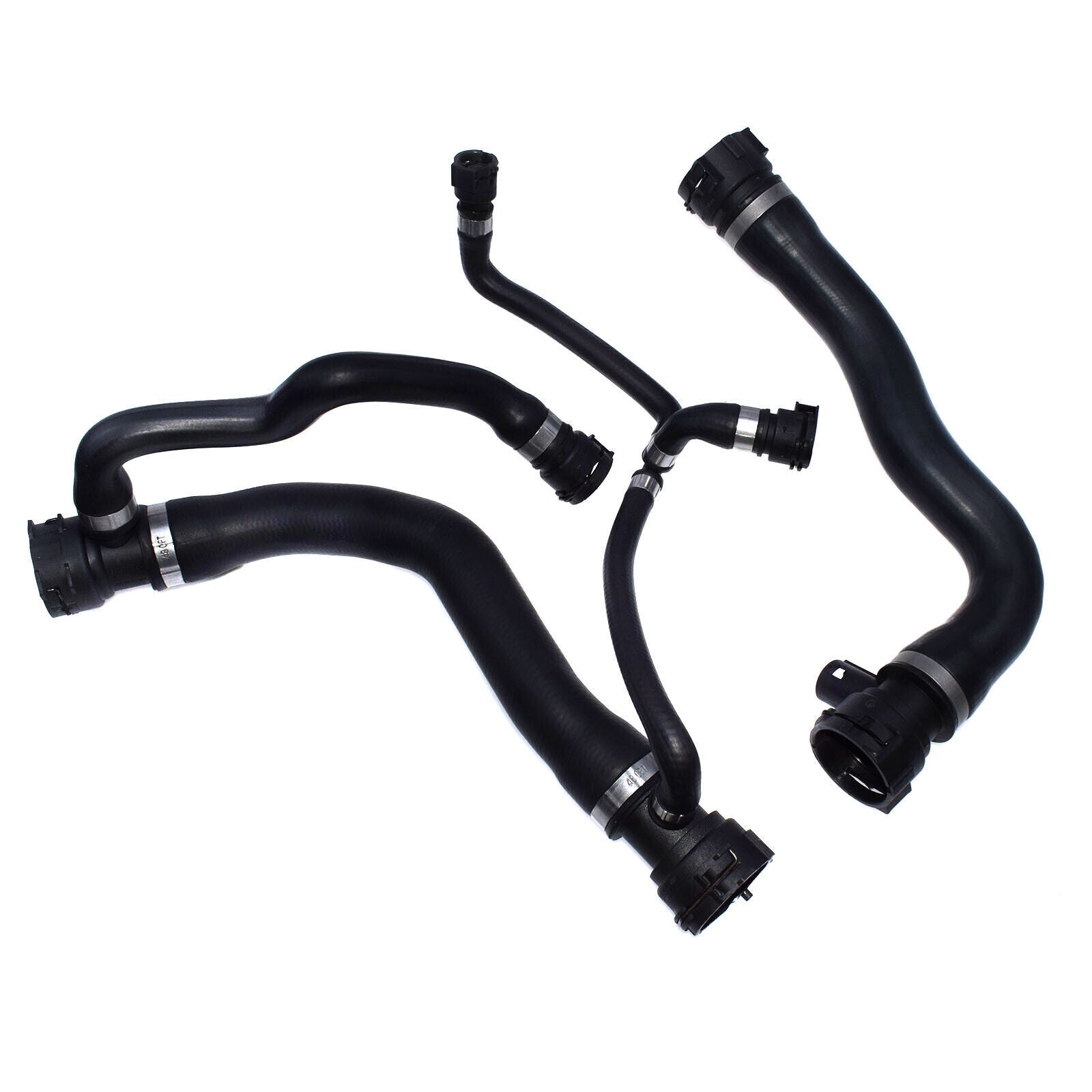 for BMW 745i 745Li 17127508010 17127508011 2x Upper Lower Radiator Coolant Hose