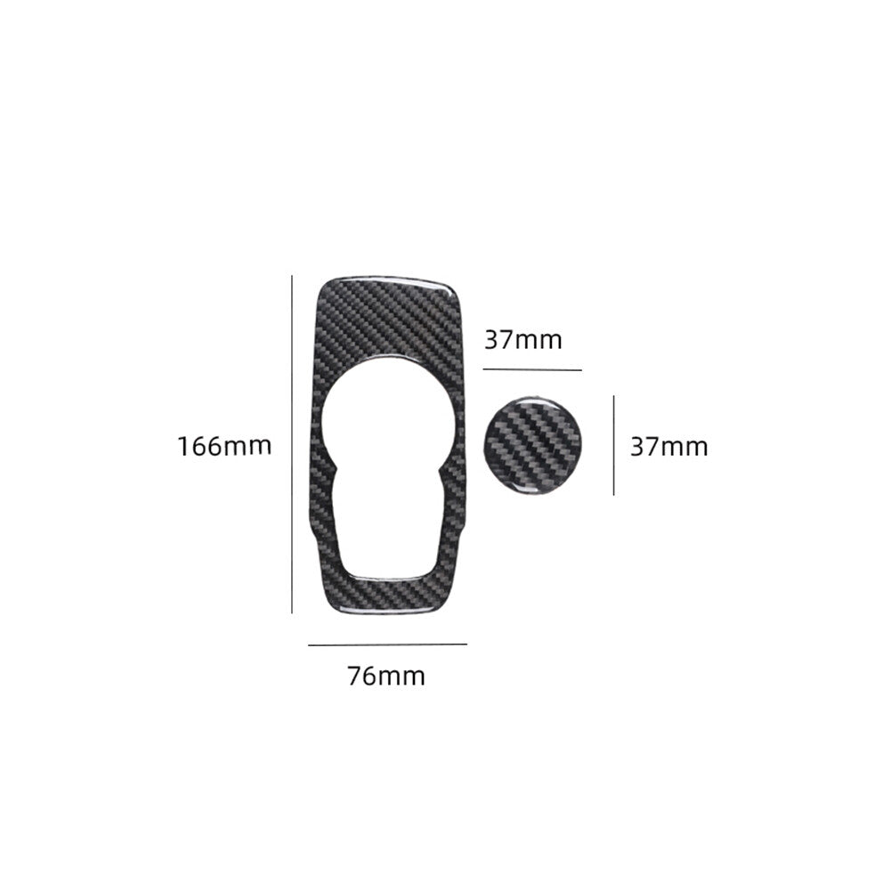 2-Piece Carbon Fiber Internal Gear Shift Cover Trim for Chrysler 300 (2015-22)