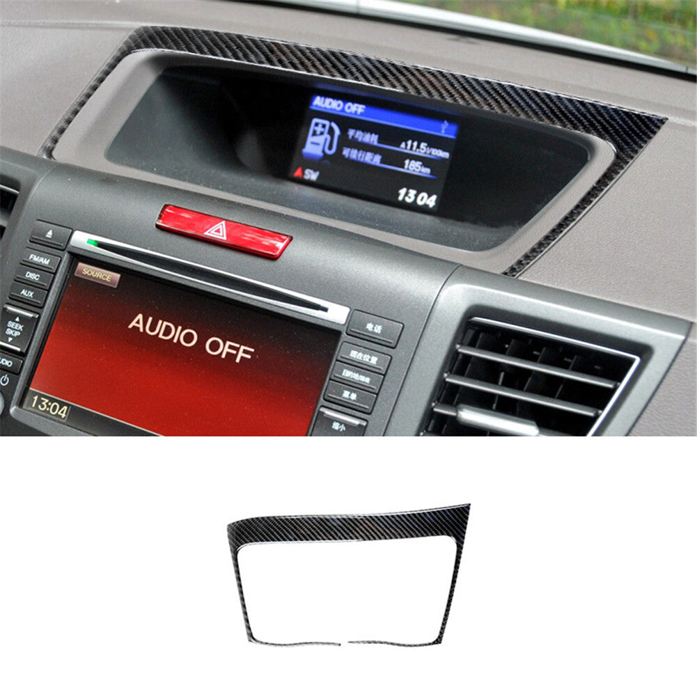 Carbon Fiber Dashboard Surround Display Cover Trim for Honda CRV CR-V 2012-2016
