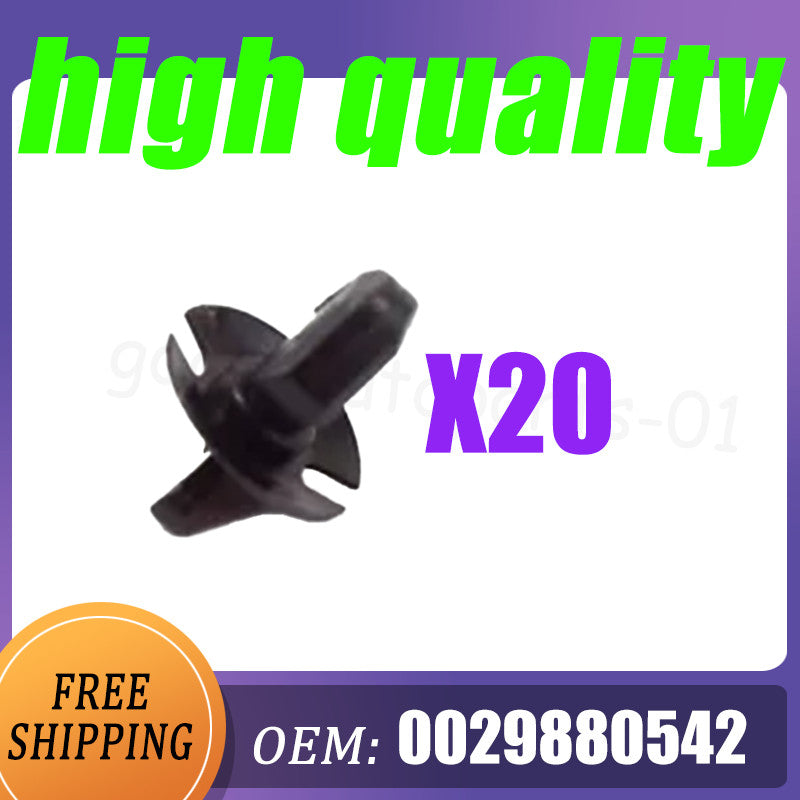 20X 0029880542 is a fastener for Mercedes-Benz W222 V222 X222 W242 W242 fender liners.