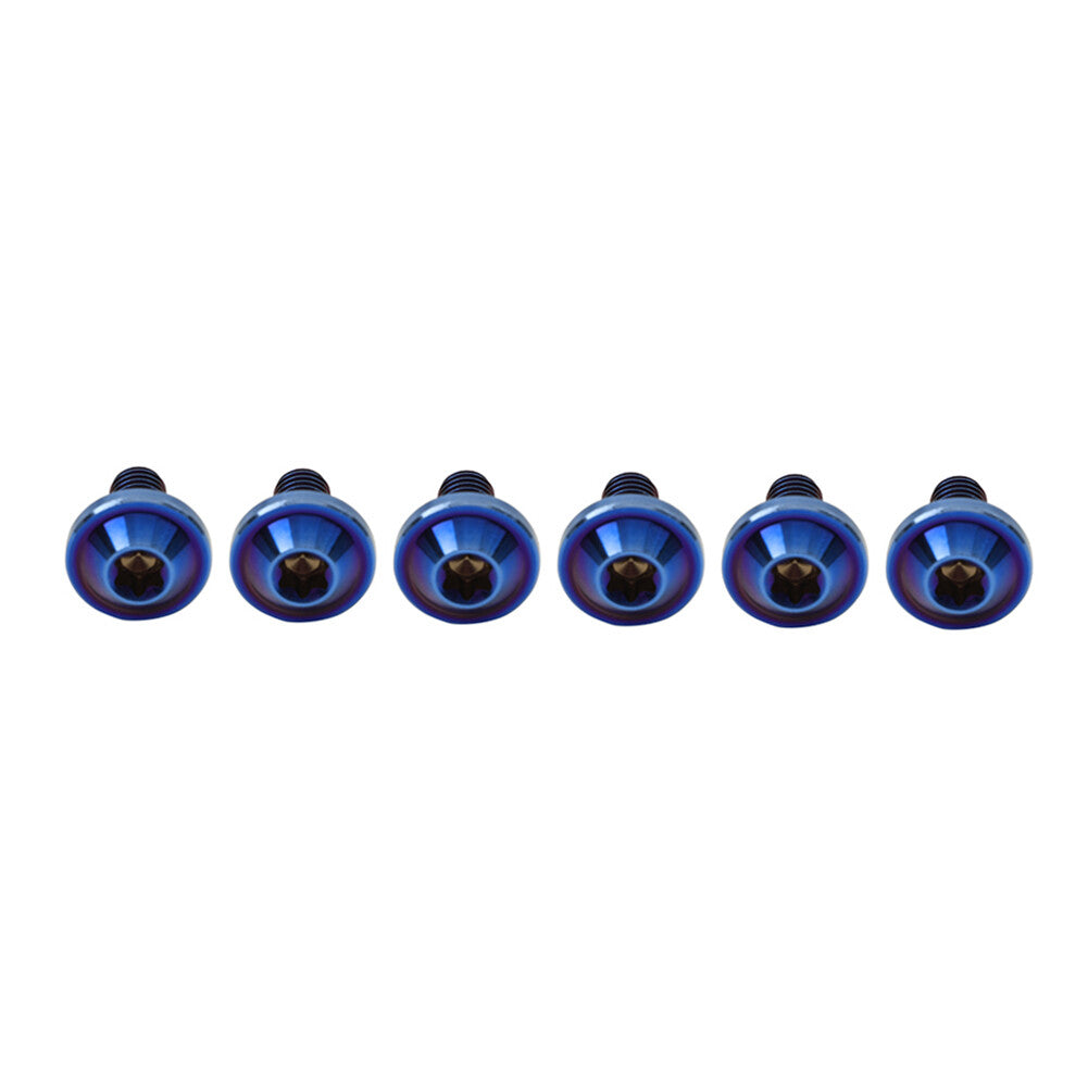 6pcs Alloy Bolts Truss Torx Head Screws M5x25mm For Bike Motorcycle