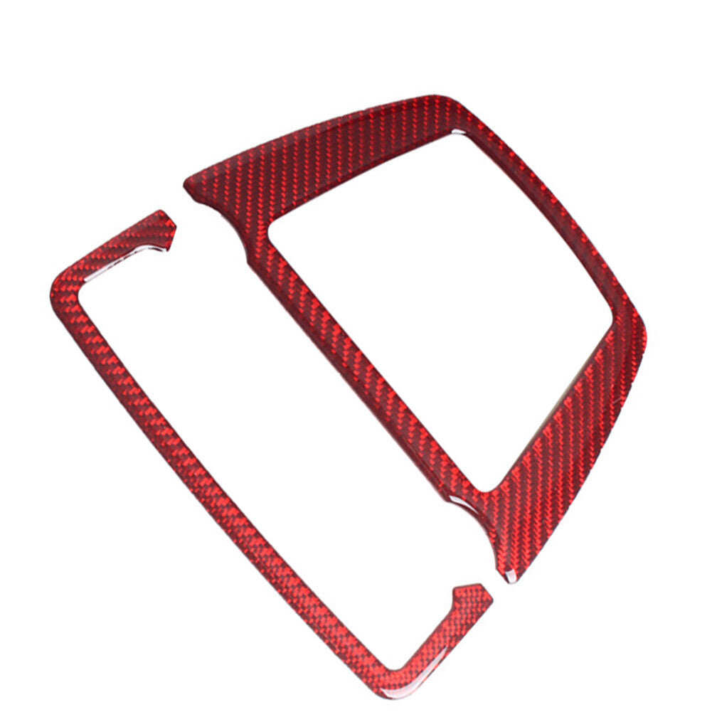 Red carbon fiber reading light trim for BMW 5 Series F10 F07 2010-2017