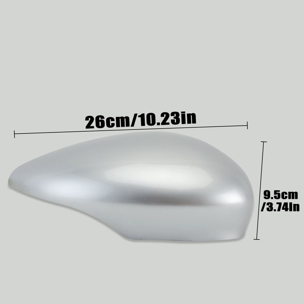 2¡ÁF¨¹r for Ford Fiesta MK7 2009-2017 Aussenspiegel Spiegelkappe Abdeckung Silber