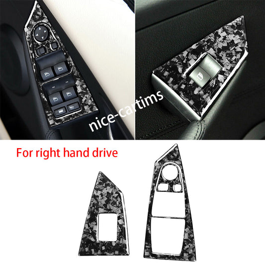 for BMW 6 series E63 E64 Couple 04-10 Forged Carbon Window Lift Switch Cover RHD