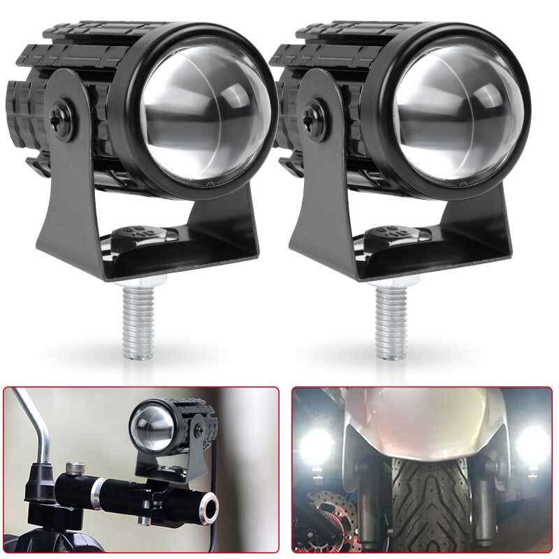 Pair LED Work Light Bar Fog Driving Spot Pods Lamp Off Road SUV ATV White+White