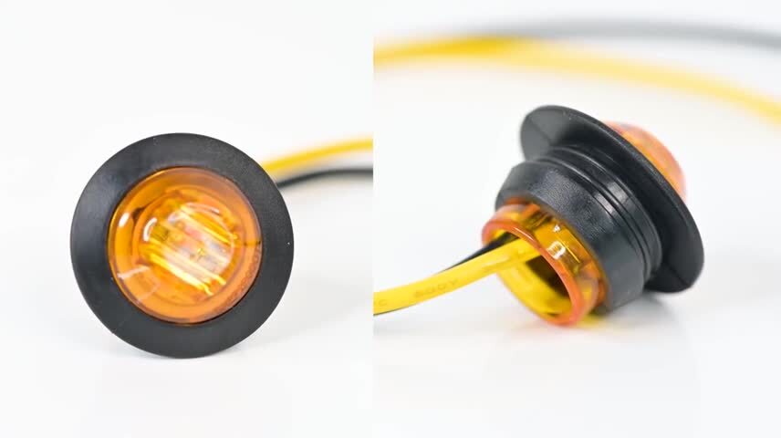 6PCS LED SIDE MARKER LIGHT INDICATOR LAMP WHITE TRUCK LORRY Trailer DRL 12V 24V