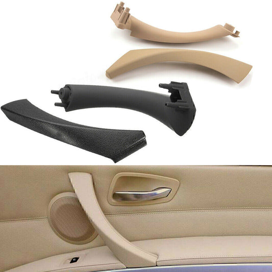 Right Side Inner + Outer Door Panel Handle Pull Trim Cover Fits for BMW E90 3-Series