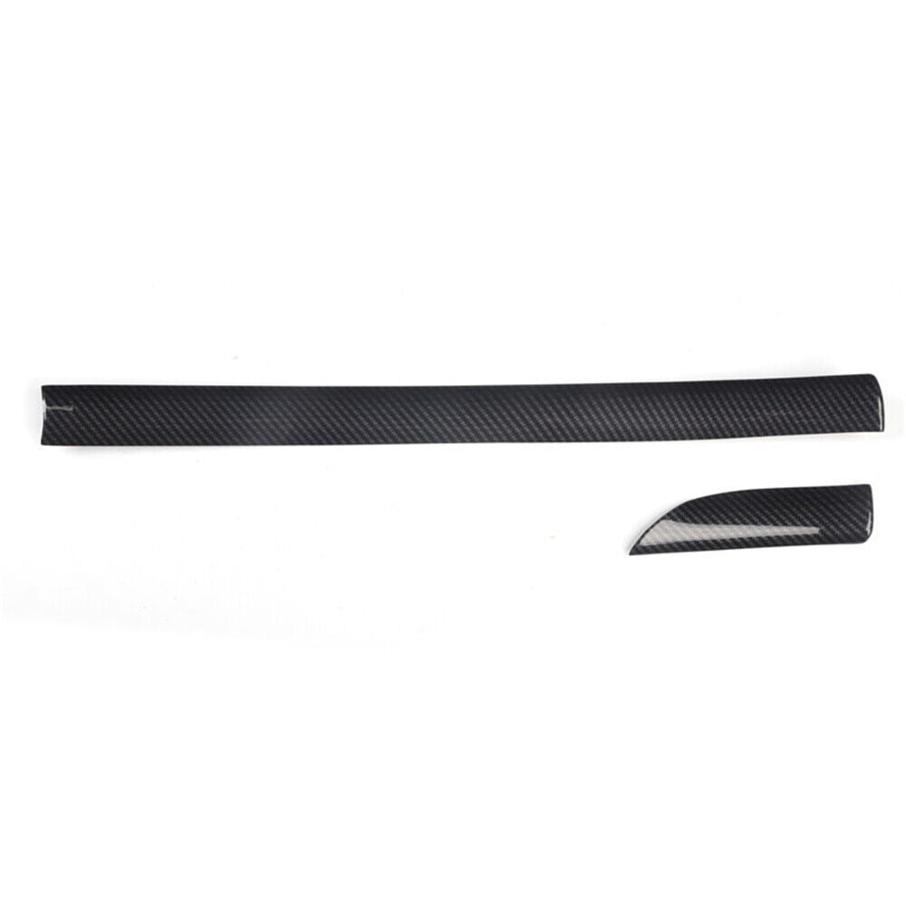 Middle Console Dashboard Strip Trim Fit for Lexus for ES 2018-21 Black Carbon Fiber