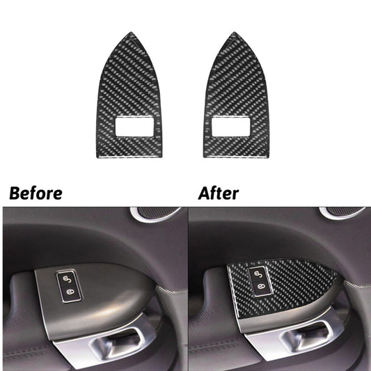 Carbon Fiber Rear Door Memory for Seat Switch Cover Trim For Land for Range Rover Sport