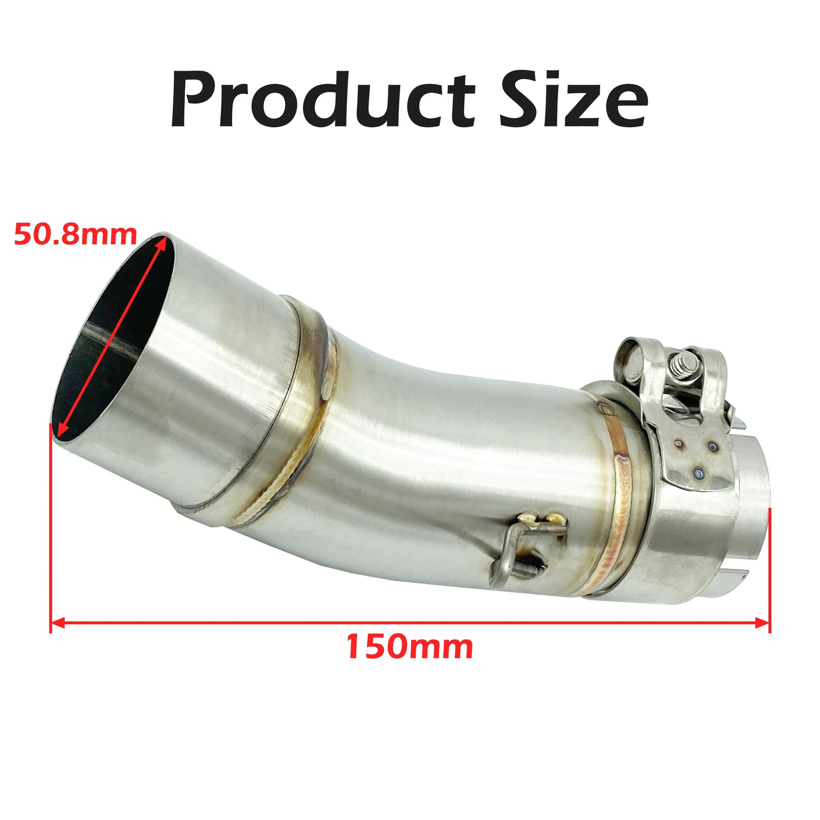 Slip-On System Full Set Link Pipe Middle Pipe for Kawasaki 400 Z400 2017-2019
