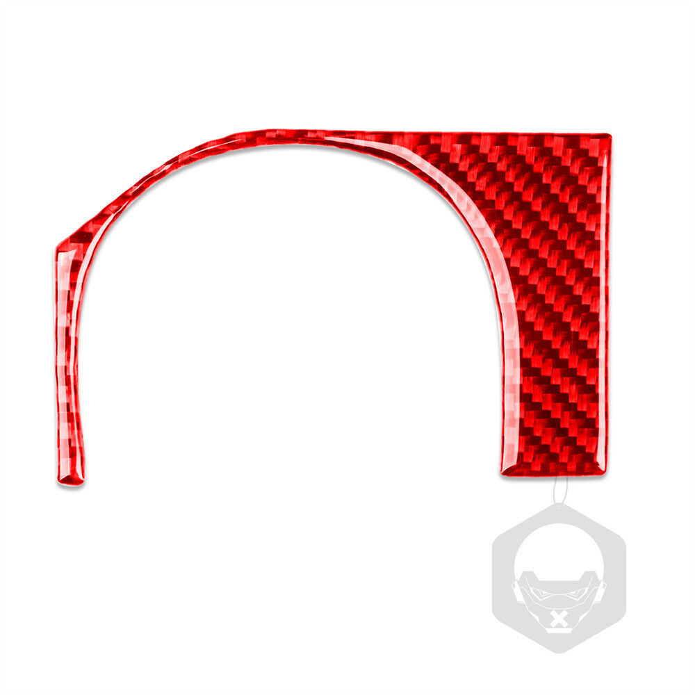 Red Carbon Fiber Ignition Engine Switch Panel Trim For Toyot@ FJ Cruiser 2007-21