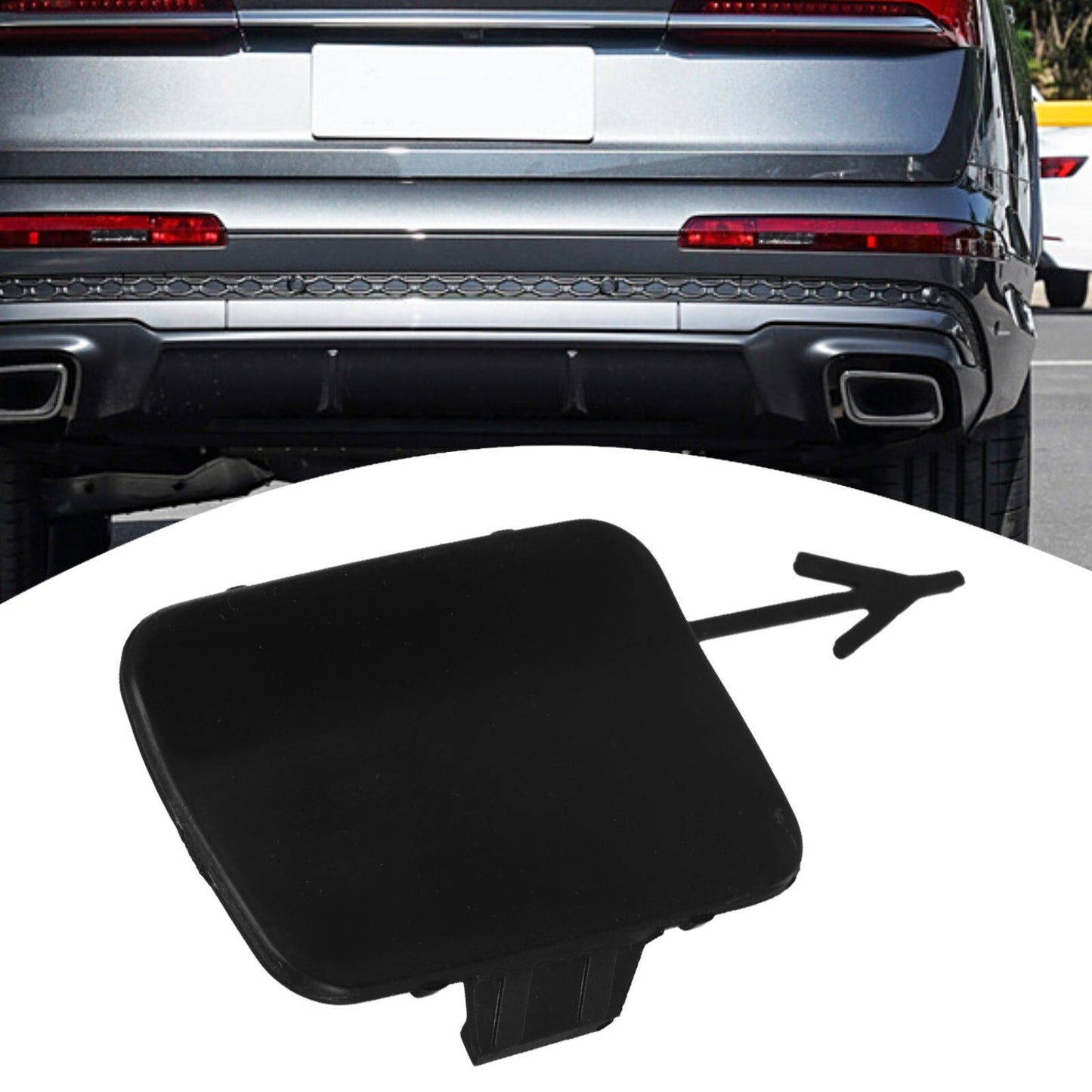 Right Side Rear Bumper Tow Hook Eye Cover Cap For Q7 4MB Base 2016-2019