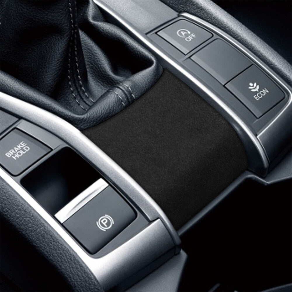 Suede Black Gray Console Gear Shift Lower Panel Cover for Honda for Civic 10th 16-21