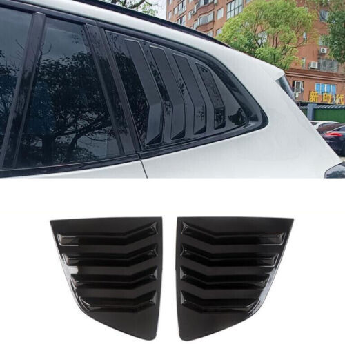 for BMW X3 iX3 X3M 2018-23 Black ABS Rear Quarter Window Louver Scoop Trim Vent