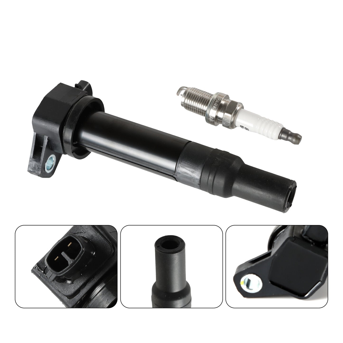 4x Ignition Coils + 4x Iridium Spark Plugs For 06-11 for Hyundai Accent for Kia Rio Rio5