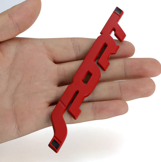 1 piece of logo badge sticker sports side fender rear boot badge red