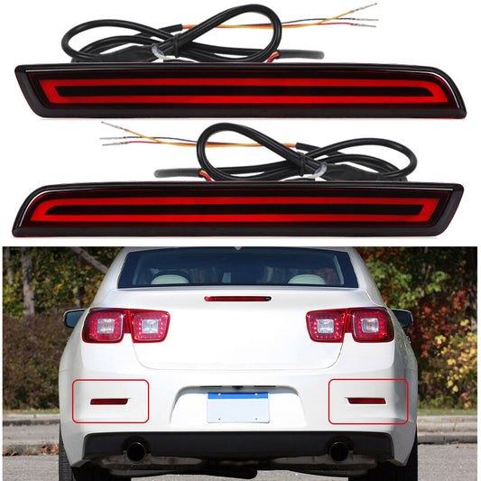 LED Rear Bumper Reflector Brake Light Tail Lamp fit for Chevrolet Malibu 2013-2015
