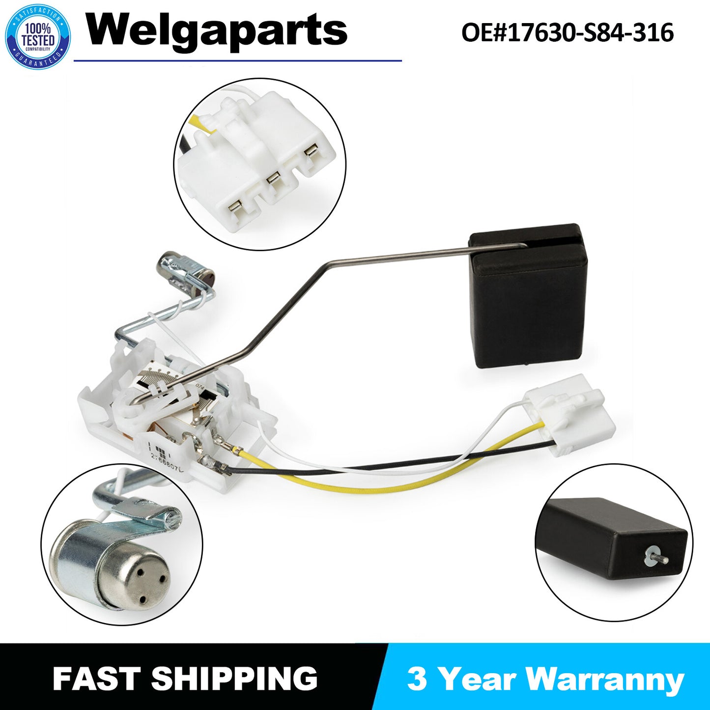 NEW Fuel Gauge Tank Float Level Sending Unit For 17630S84316 for Honda Accord 98-02