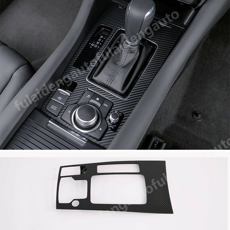 Interior Gear Shift Box Panel Cover for Mazda 6 Atenza 2019-2021 Carbon Fiber