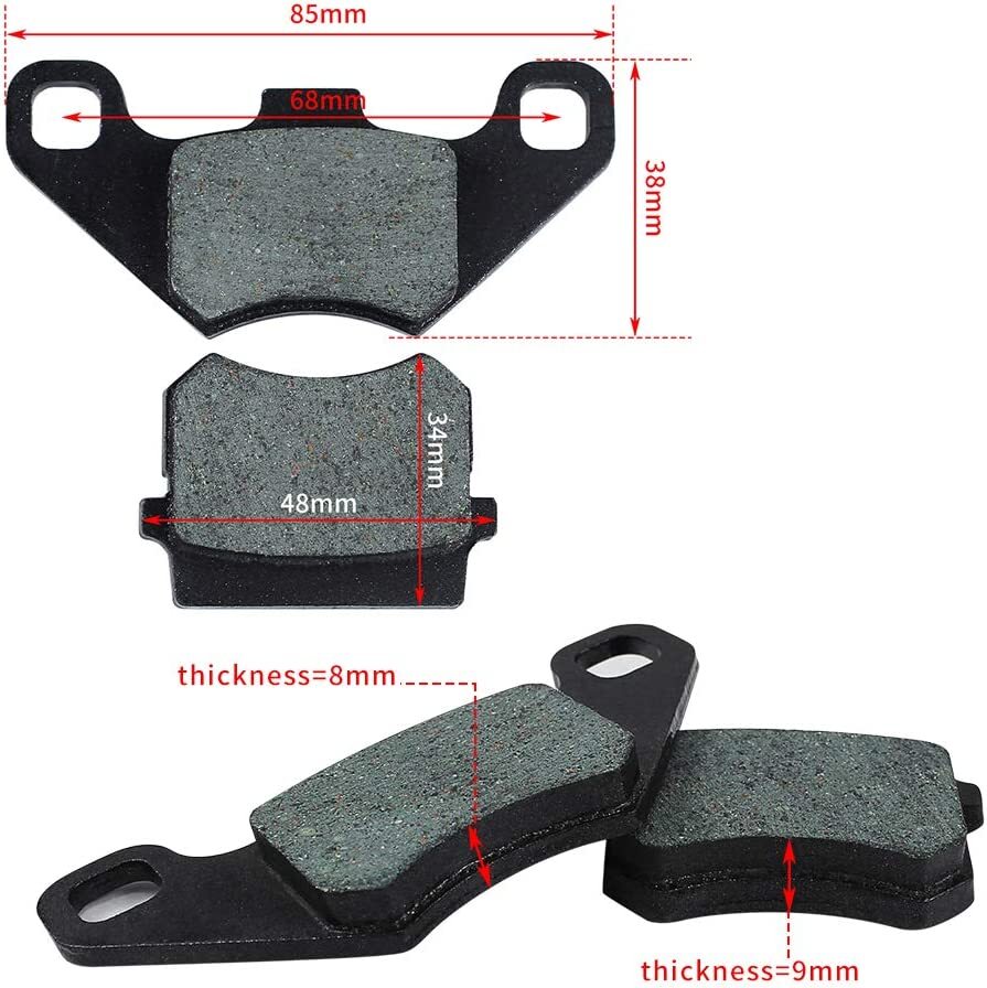Brake Pads for 70CC 90cc 110cc 125cc Tank Kandi Kinroad BV Powersports DongFang