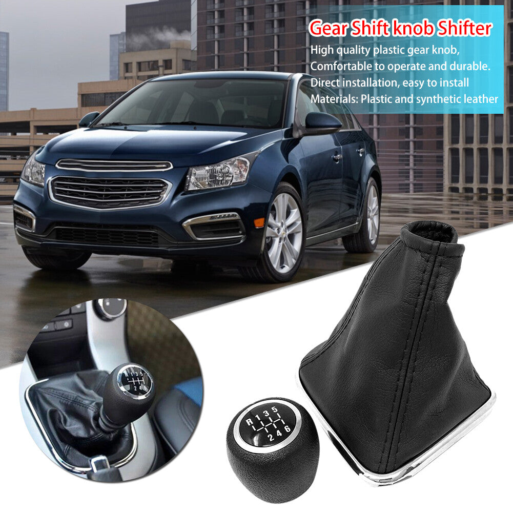 6-Speed Shift Button Canoe Shift Cuff for Chevrolet for Cruze 2008-2015 Chrome