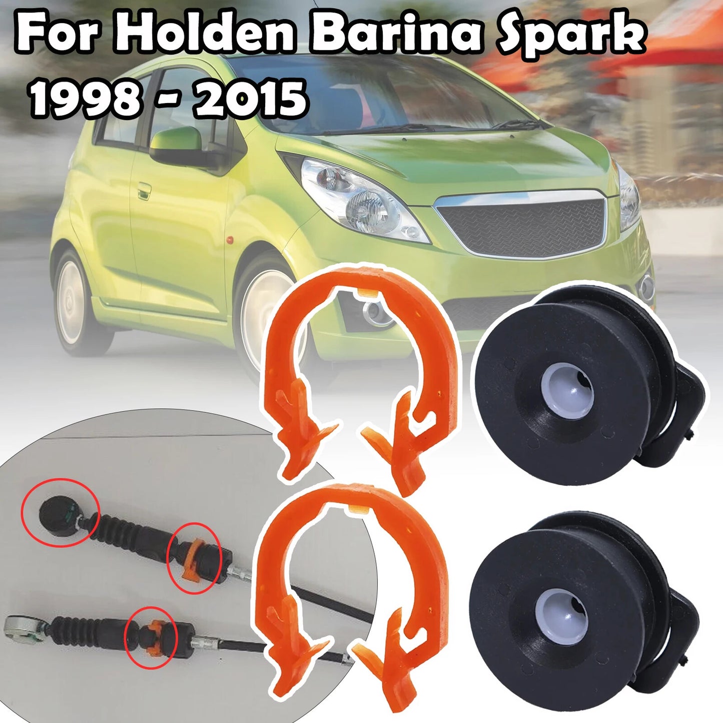 for Holden Barina Spark MT Shift Selector Lever Cable Bushing Linkage End Cup