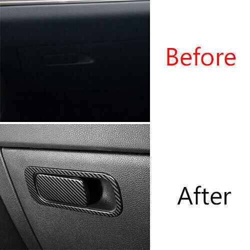 for Co -Pilot Storage Box Handle Sticker Cover Trim for Kia K5 2021-2022 Carbon Fiber