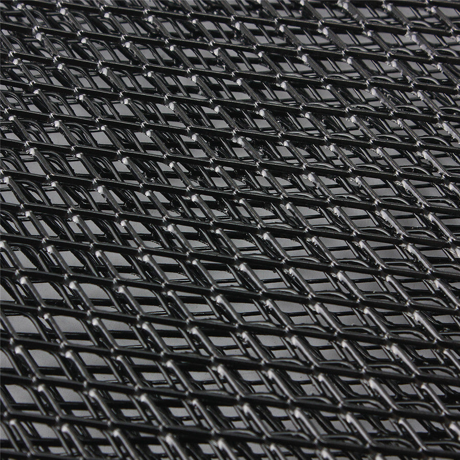 100¡Á33cm Aluminum Mesh Grill Cover Car Bumper Fender Hood Vent Grille Net Black