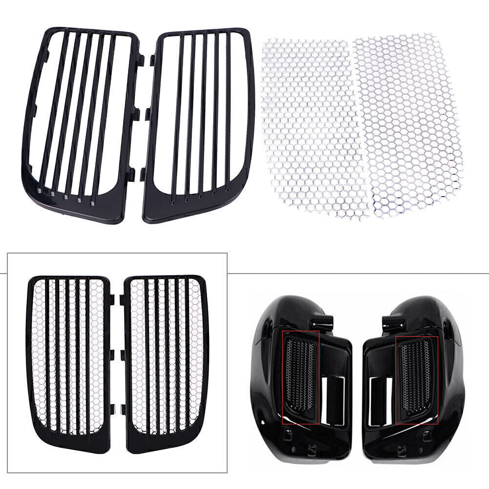 for Harley Electra Glide Low Ultra Limited FLHTKL Black Radiator GrillsScreens