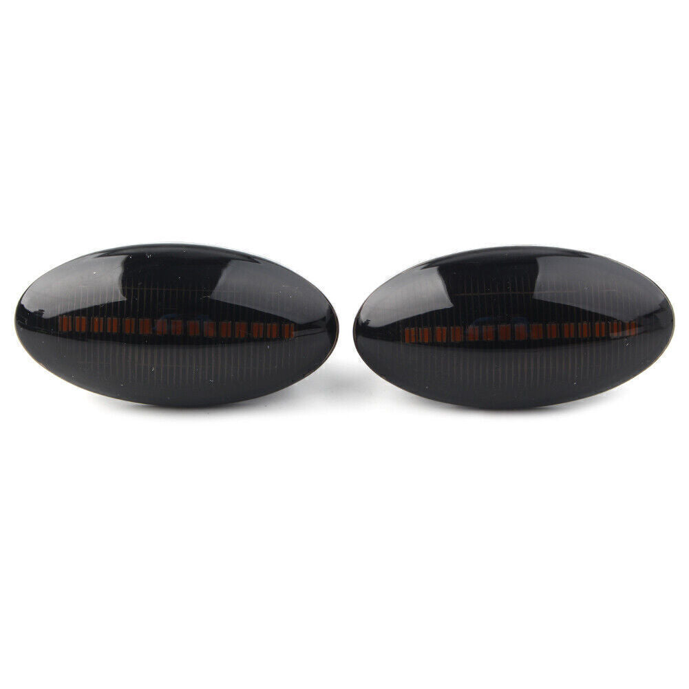 LED Sequential Dynamic Side Marker Turn Signal Blinker Light Black for Suzuki US