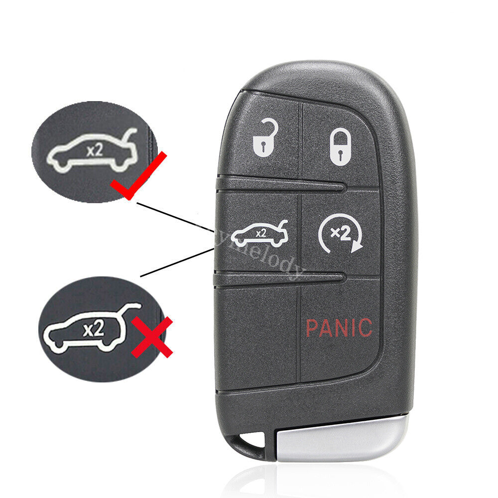 2011-2018 for Dodge Charger Remote Control for Smart Car Keychain Replacement Part M3N-40821302