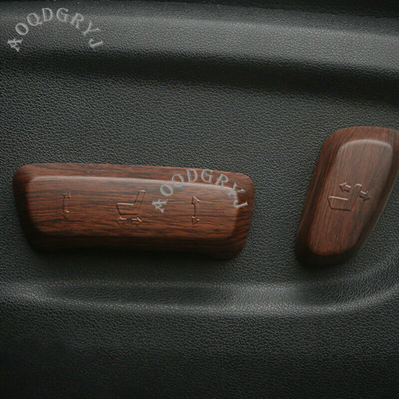 Wood Grain 4P for Seat Adjustment Button Cover Deco for Toyota Prado FJ150 2010-2021