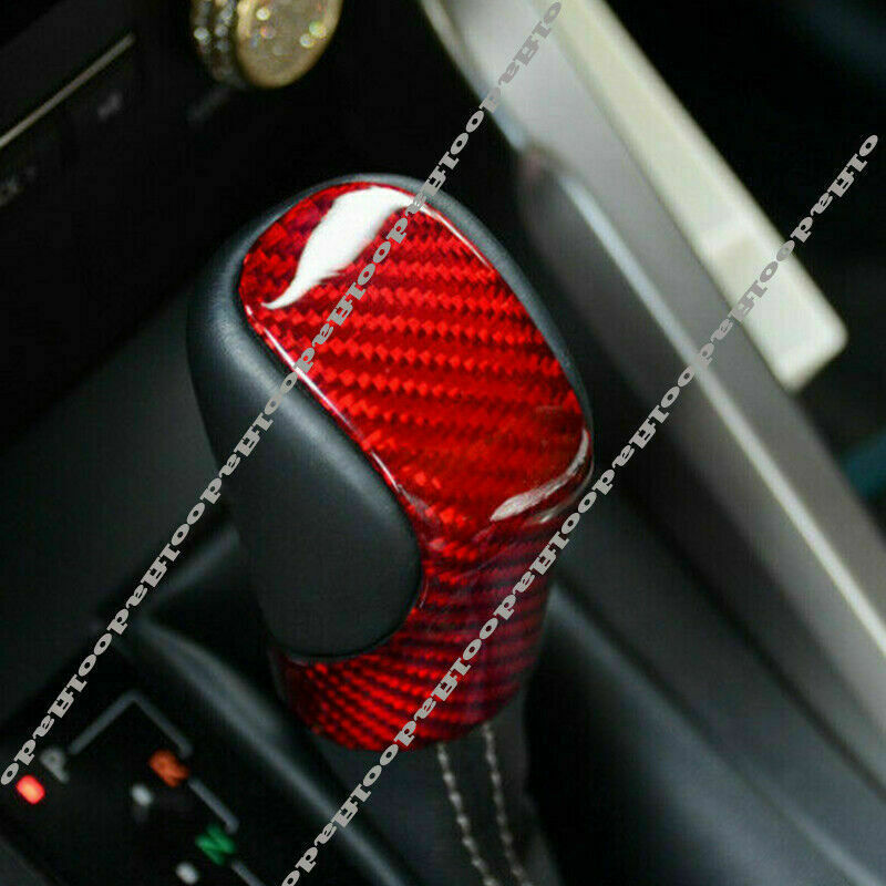 for Lexus NX NX200t for ES 200 RX 450h IS GS Red Carbon Fiber Gear Shift Knob Cover