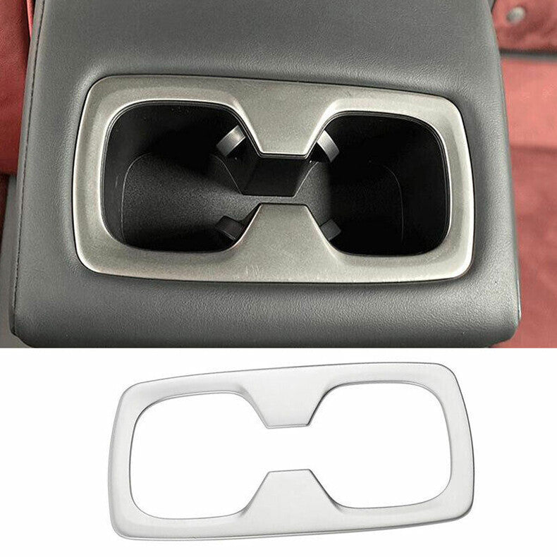 for Lexus NX 250 350 450h 2022-2024 Silver Rear Water Cup Holder Frame Trim