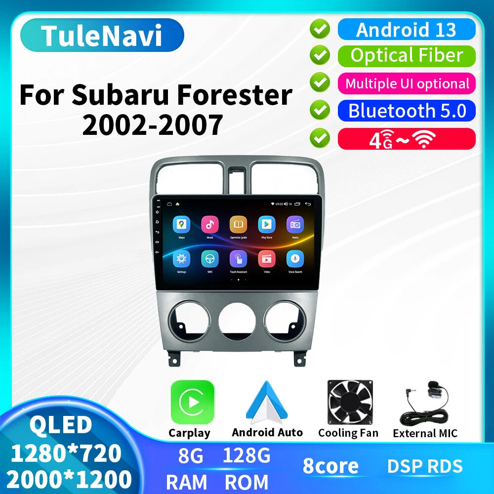 for Subaru for Forester 2002-2007 Android Car Stereo Radio CarPlay Player Screen GPS
